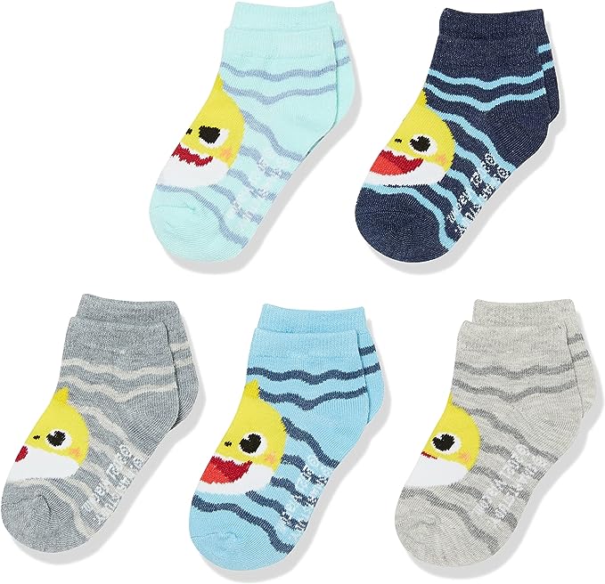 20-Pairs Licensed Assorted Kids' No-Show Socks
