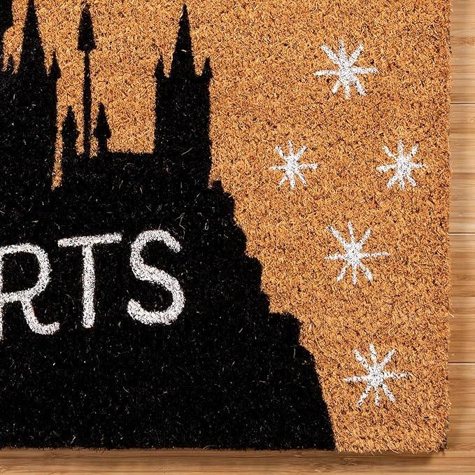 Gertmenian Harry Potter Coir Doormat - 2x3 Welcome Mat (2-Pack), Ideal for High Traffic Areas in Front Door, Garage, Entryway - Paramount Hogwarts/Witches, 80027