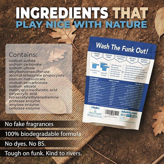 Laundry Detergent Powder, 92 Load/55oz. 'Free & Clear' Powder Laundry Detergent for Sensitive Skin. ProvenSafe™ Laundry Stripper Washing Detergent w/Odor & Stain Remover for Activewear & All Fabrics