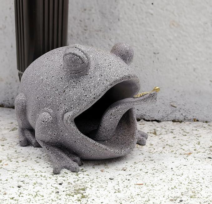 Frog Statues Gutter Downspout Extension Statues Garden Decoration,Animal Resin Statue Outdoor Decor,Downspout Diverter,Decorative Gutter Extension,3