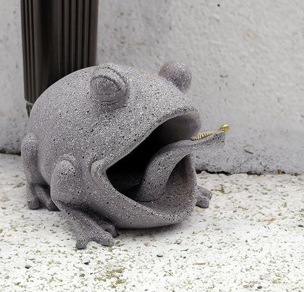 Frog Statues Gutter Downspout Extension Statues Garden Decoration,Animal Resin Statue Outdoor Decor,Downspout Diverter,Decorative Gutter Extension,3