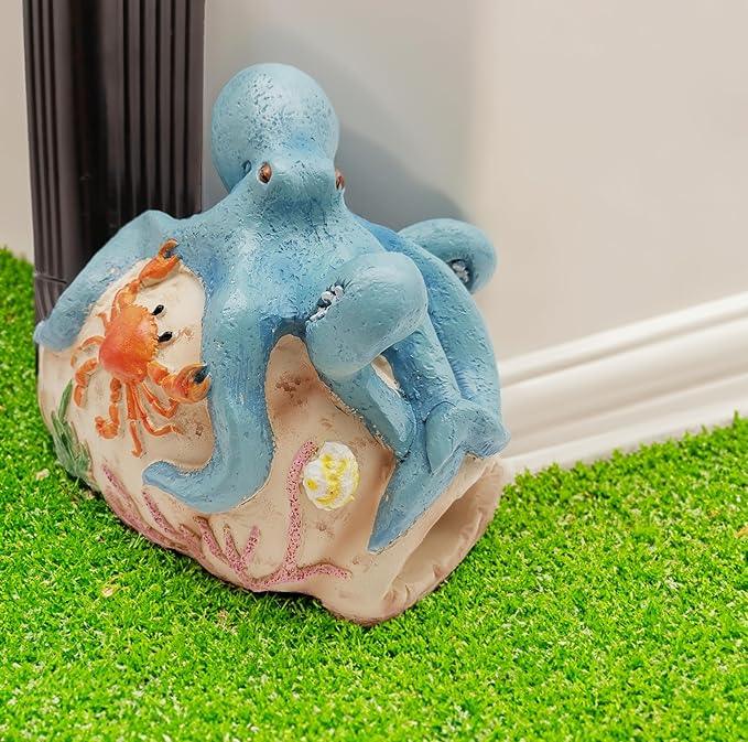 Octopus Statues Gutter Downspout Extension Statues Garden Decoration,Resin Statue Outdoor Decor,Animal Downspout Diverter,Decorative Gutter Extension,3
