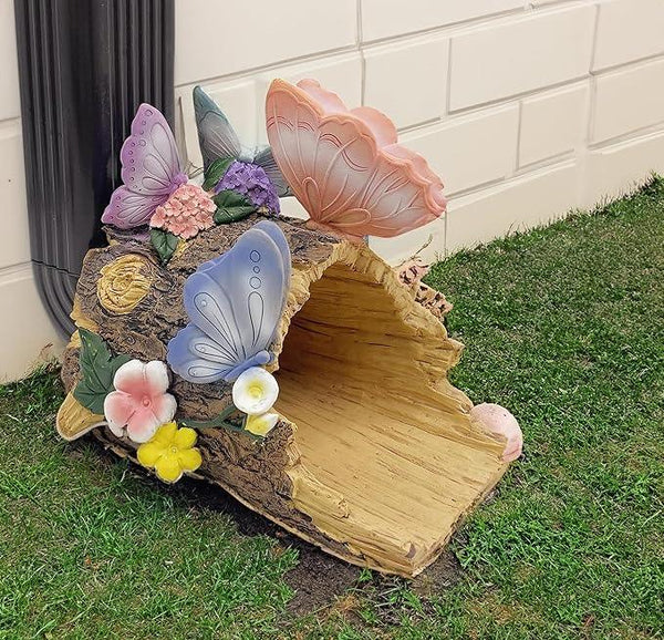 Butterfly Statues Garden Decoration Gutter Downspout Extension Statues,Resin Statue Outdoor Decor,Animal Downspout Diverter,Decorative Gutter Extension,3