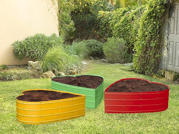 Galvanized Raised Garden Beds Outdoor // Planter Raised Beds for Gardening, Vegetables, Flowers // Large Metal Garden Box (Light Green) // Tool-Free Assembly