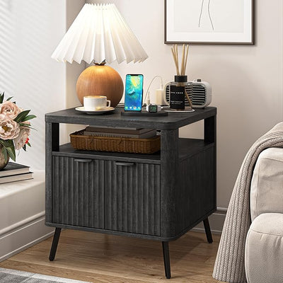 Nightstand with Charging Station, 24