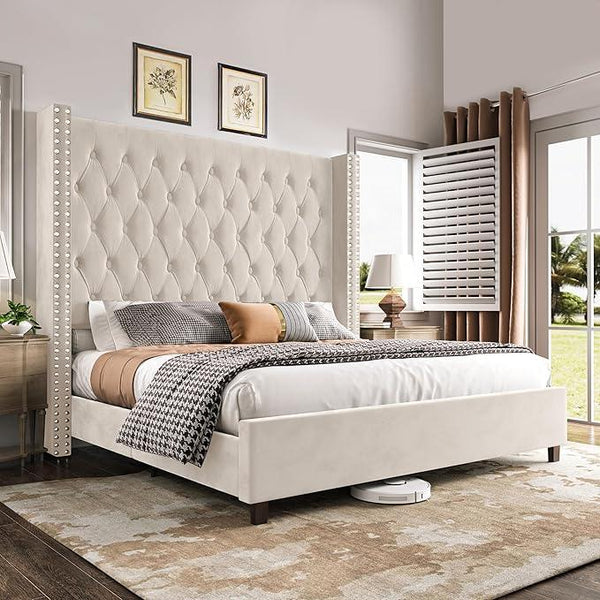 PaPaJet Queen Size Bed Frame with 61.4