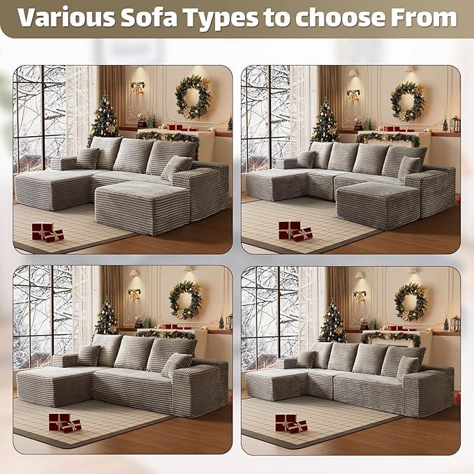 HYJT-H&K Modular Sectional Sofa Cloud Couch, 107