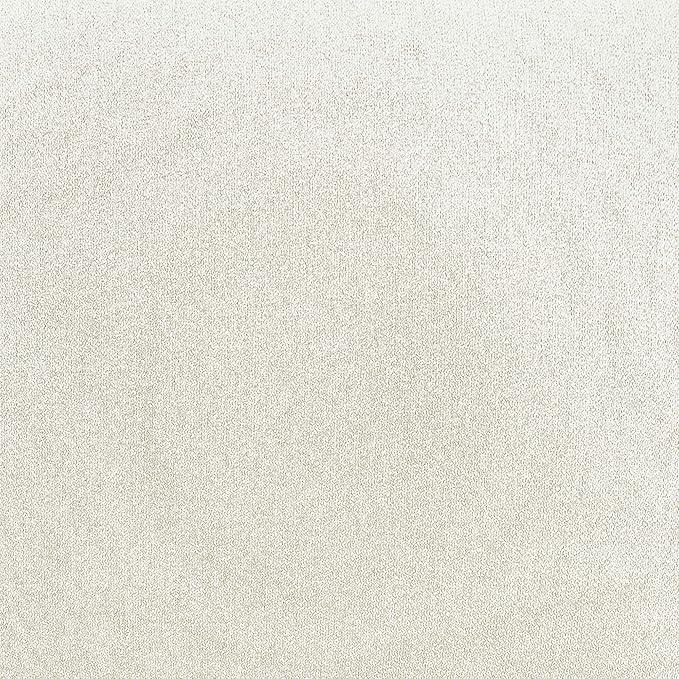Amazon Basics Small Ottoman Foot Rest, Mid-Century Modern X Square Polyester Foot Stool, Linen, Ivory White, 18