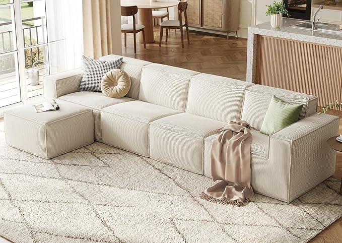 LINSY HOME Modular Sectional Sofa, 134