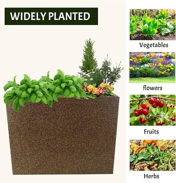 Metal Planter Box Rectangular Planter, 35.5