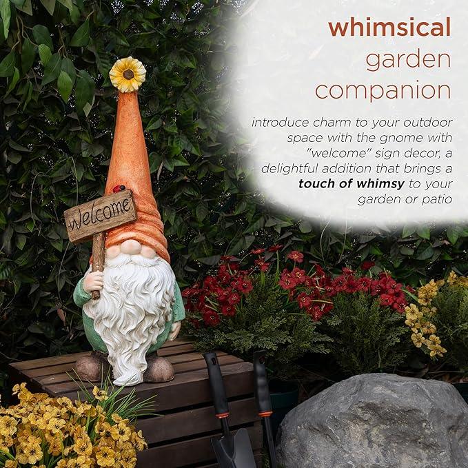 Alpine Corporation MCC848 Indoor/Outdoor Gnome with 