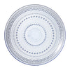 Glass Hobnail Dinner or Charger Plates | Set of 4 | Blue