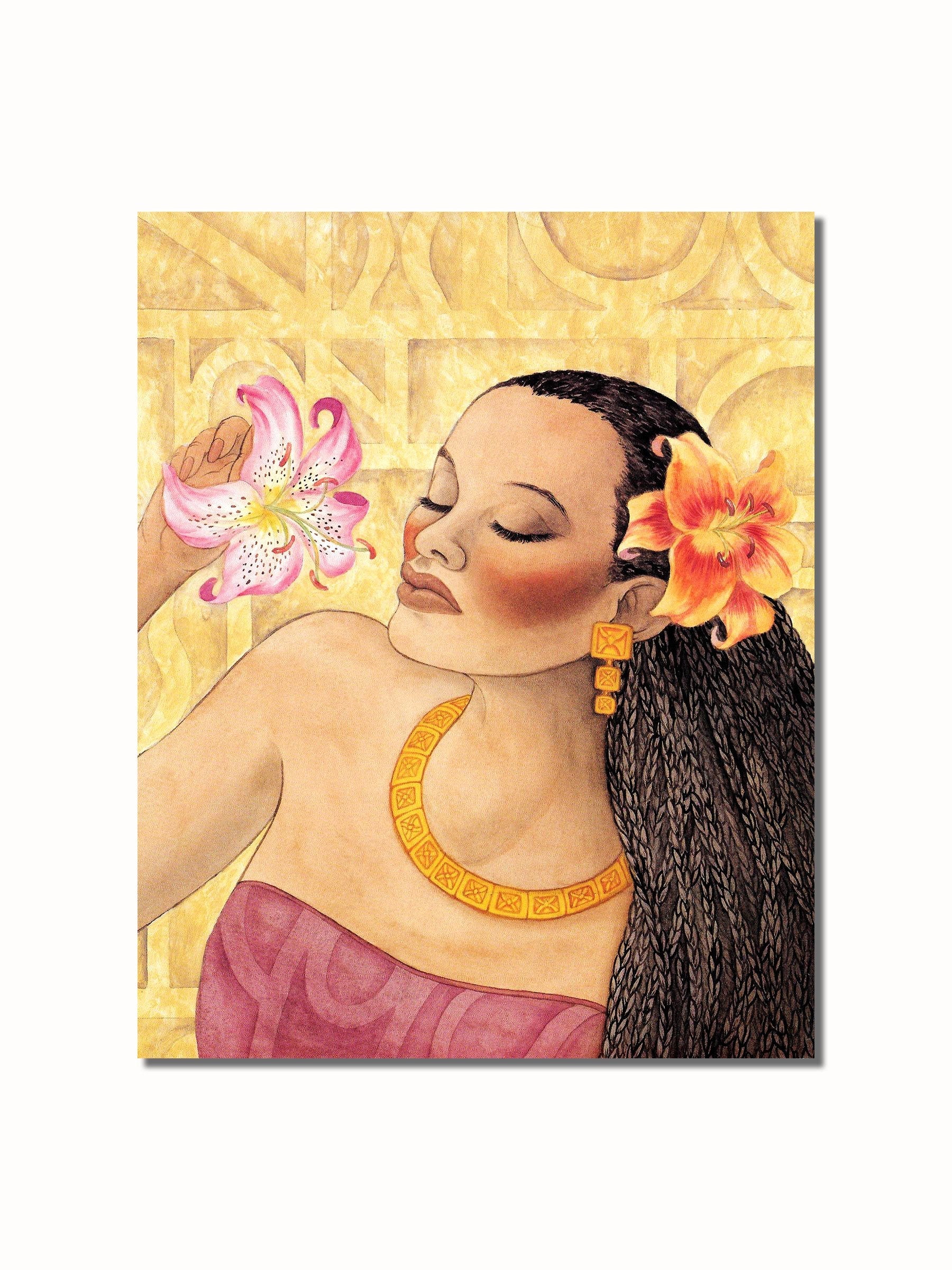 Black Girl Wall Art - African American 8x10 Art Print | Contemporary Portrait