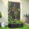 Trellis for Climbing Plants Outdoor，Mental Garden Bed with Drainage Holes Outdoor Privacy Screen Design Tall planters for herb Flower Vegetables 73