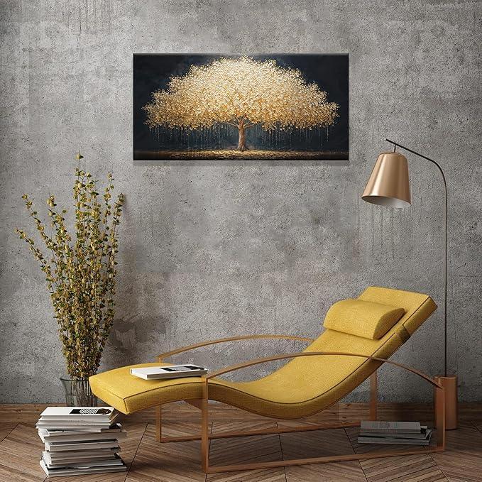 Canvas Wall Art Decor Gold Tree Of Life Abstract Wall Decor Artwork Canvas Prints Painting Gold Tree Wall Art Pictures For Bedroom Dining Room Home Office Artwork 20