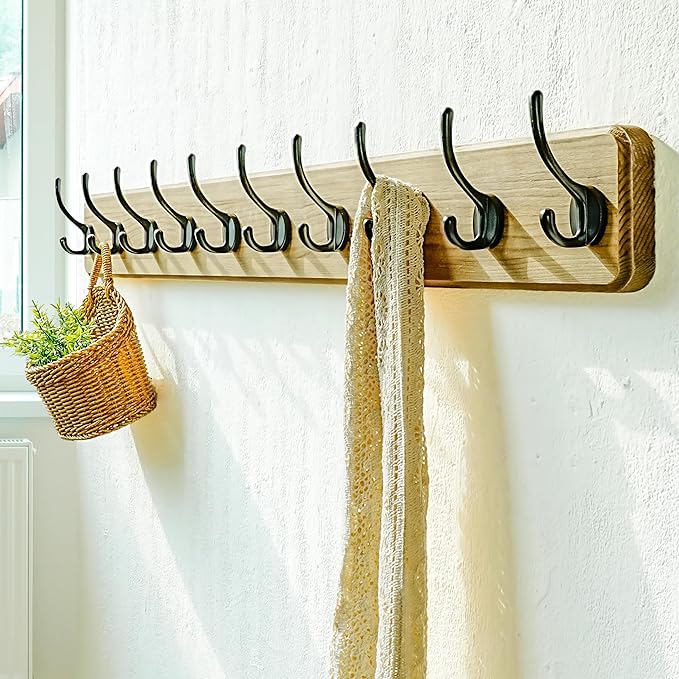Dseap Coat Rack Wall: 38-1/4