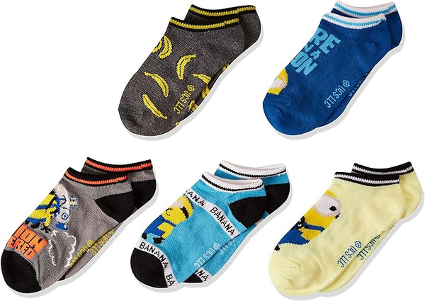 20-Pairs Licensed Assorted Kids' No-Show Socks