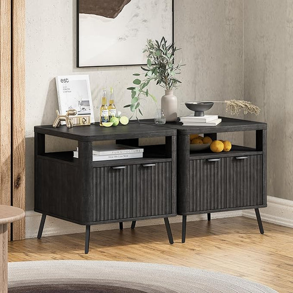 Nightstand with Charging Station, 24