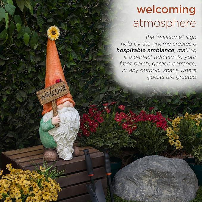 Alpine Corporation MCC848 Indoor/Outdoor Gnome with 