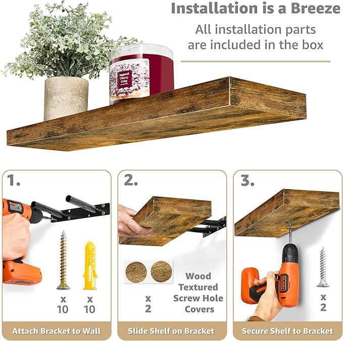 Sorbus Floating Shelves for Wall - 24