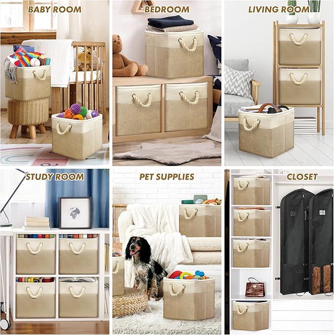 SIMPLE HOUSEWARE Fabric Storage Cubes, 13