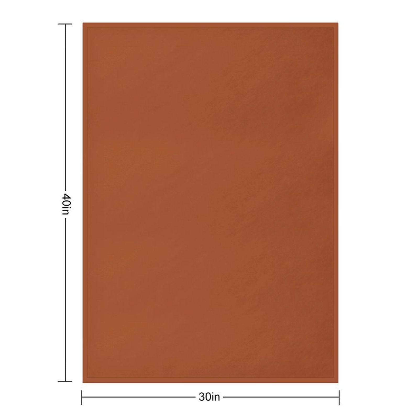 Rust Orange Brown Throw Blanket