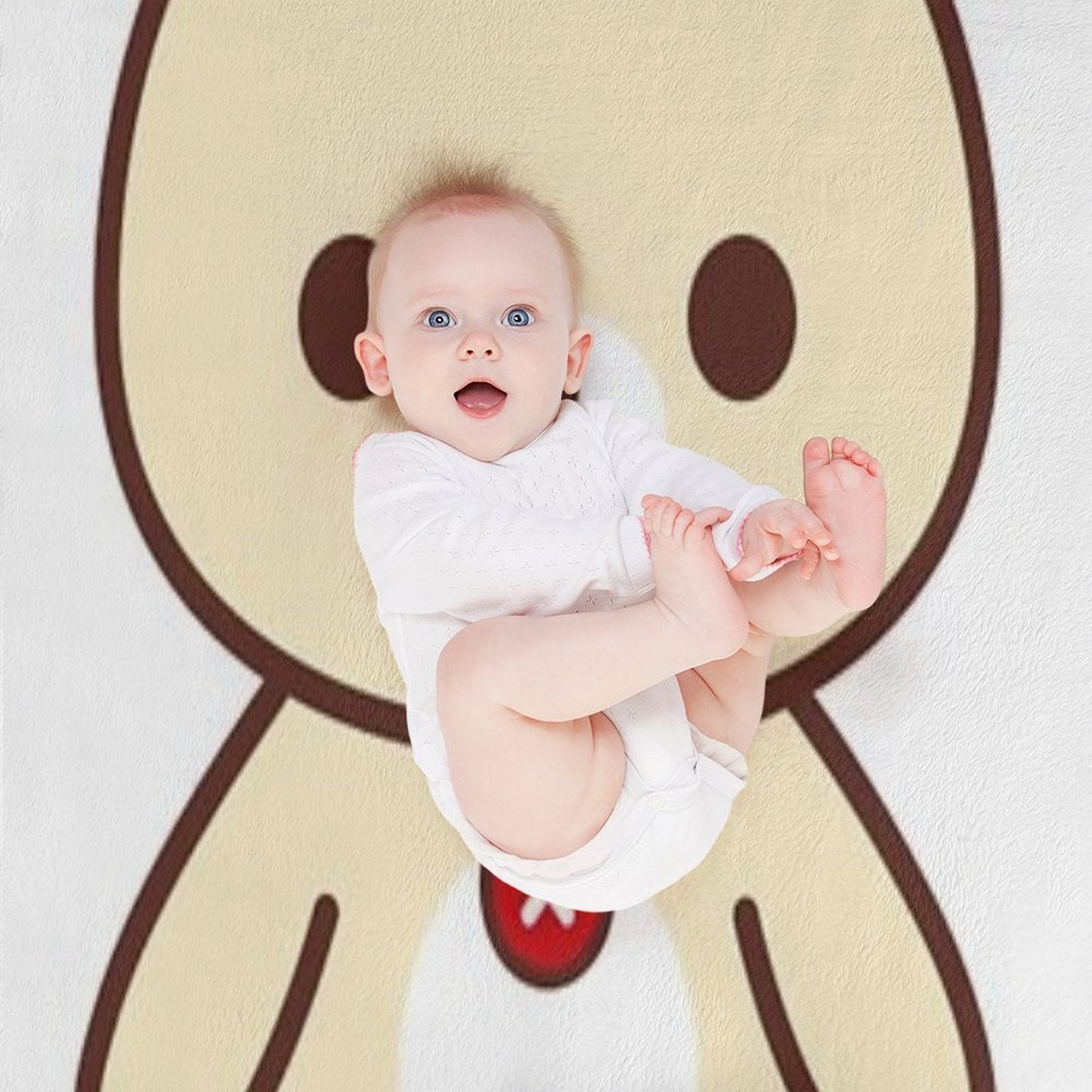 Rilakkuma Korilakkuma__ Quick-dry Throw Blanket