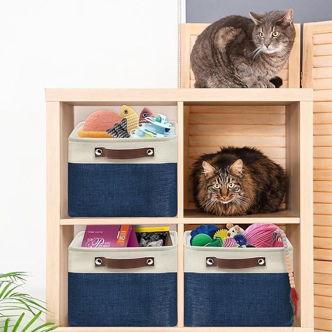 SIMPLE HOUSEWARE Large Fabric Storage Bin, 15