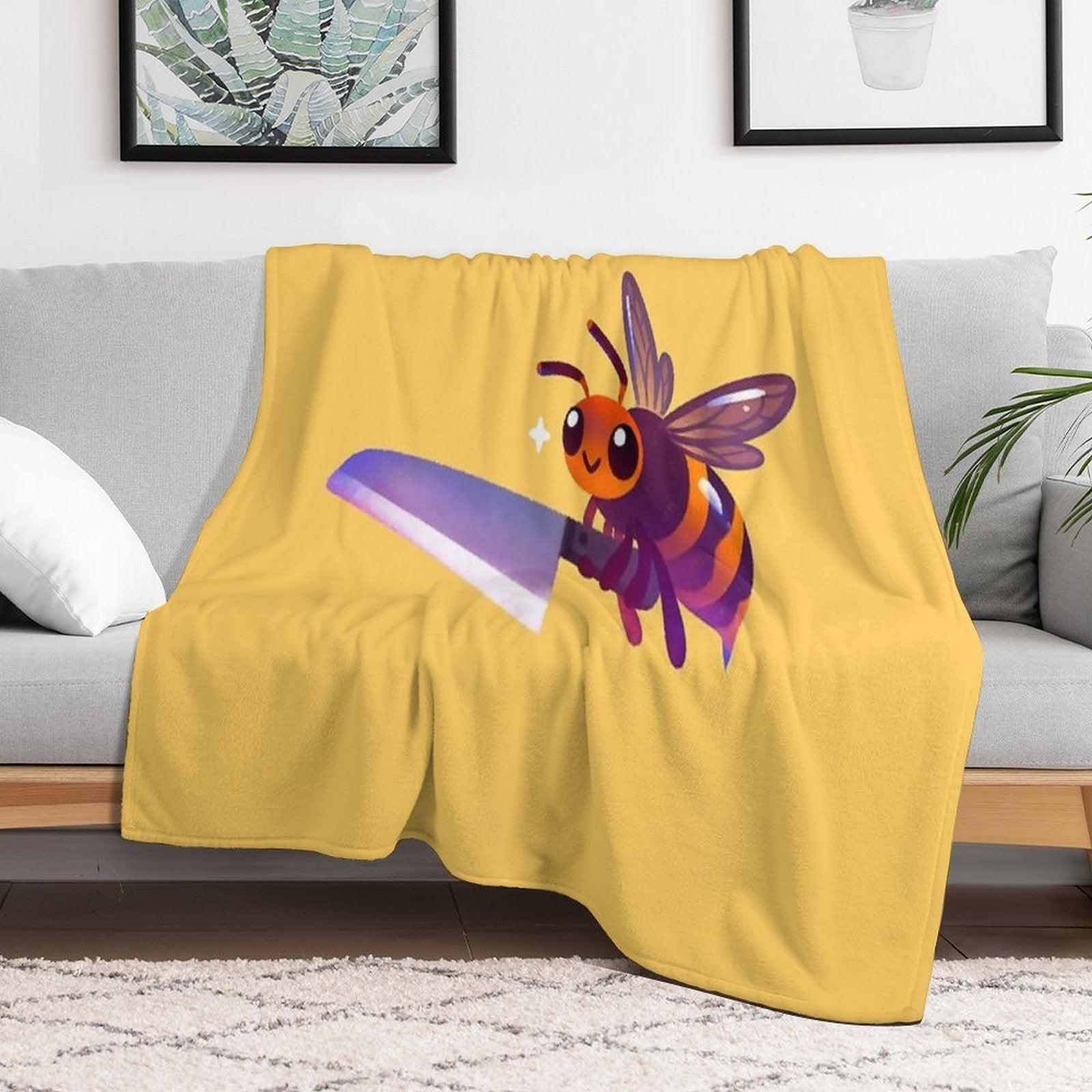 Asian Giant Hornet Throw Blanket