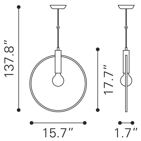 Irenza Ceiling Lamp Brass
