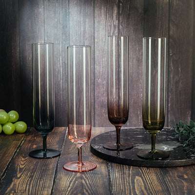 Multicolored Beautiful Champagne Flutes 10