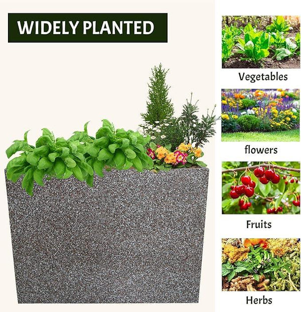 Metal Planter Box Rectangular Planter, 35.5