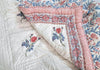 Queen Size Rose Pink Cotton Throw Blanket – Hand Block Printed 90x108 Bedspread – Lightweight Soft Quilt for Sofa, Couch, or Bed – Cozy All-Season Boho Blanket