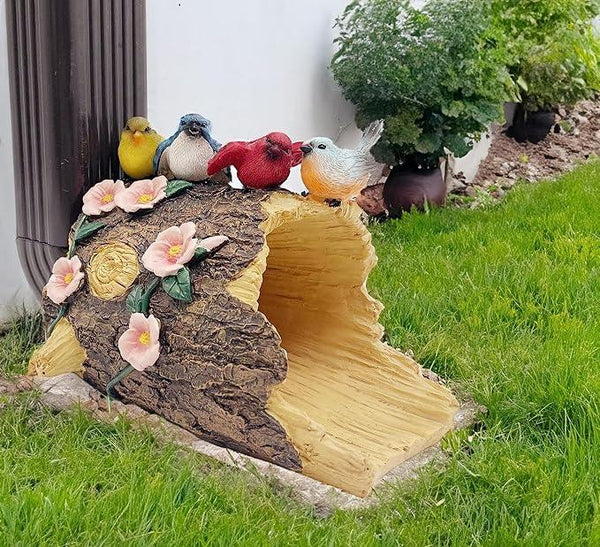 Bird Statues Gutter Downspout Extension Statues Garden Decoration,Resin Statue Outdoor Decor,Animal Downspout Diverter,Decorative Gutter Extension,3