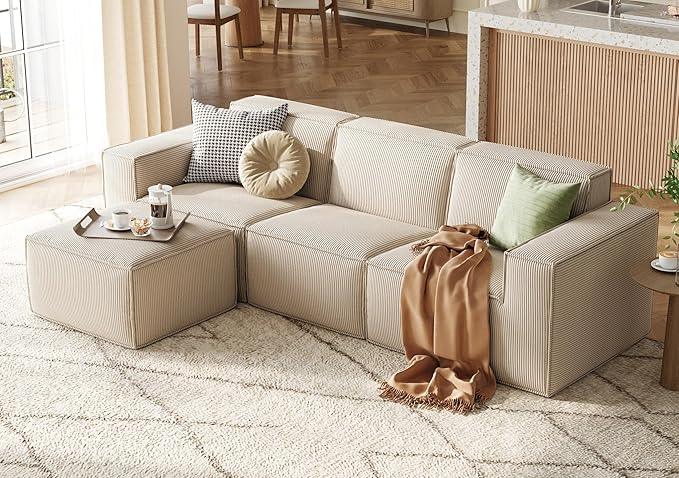 LINSY HOME Modular Sectional Sofa, 105