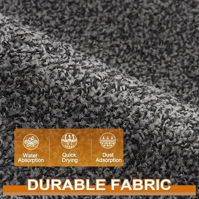 Mibao Front Door Mat, Dirt Trapper Welcome Mat for Outdoor Indoor, Non-Slip Waterproof Doormat, Durable Machine Washable Low Profile Entry Rug for Back Door Outside Patio Porch, 48