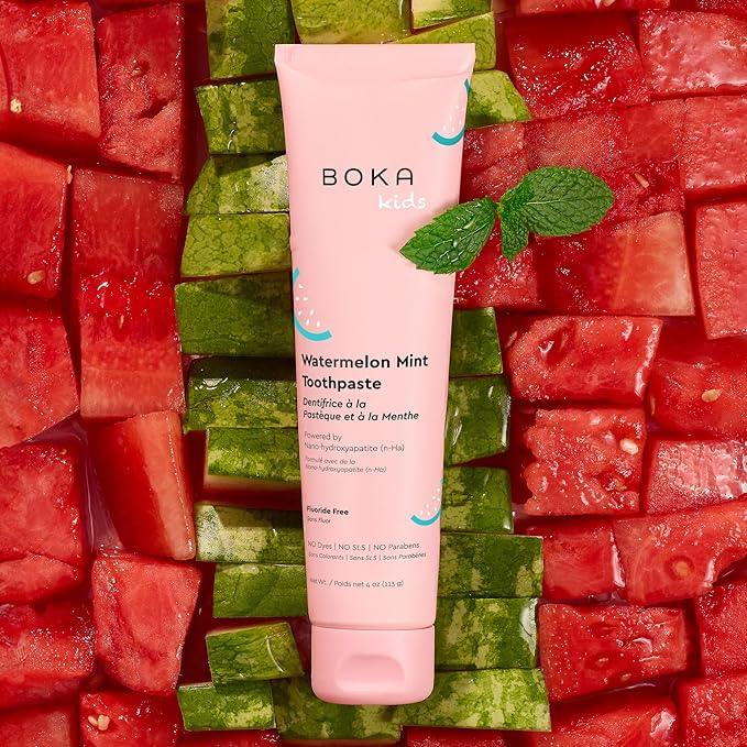 Boka Fluoride Free Toothpaste Nano Hydroxyapatite Toothpaste - Watermelon Mint Flavor, 4 oz 1Pk US Manufactured