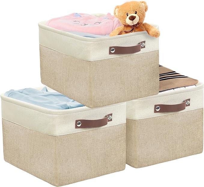 SIMPLE HOUSEWARE Large Fabric Storage Bin, 15