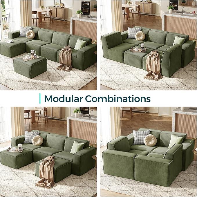 LINSY HOME Modular Sectional Sofa, 105