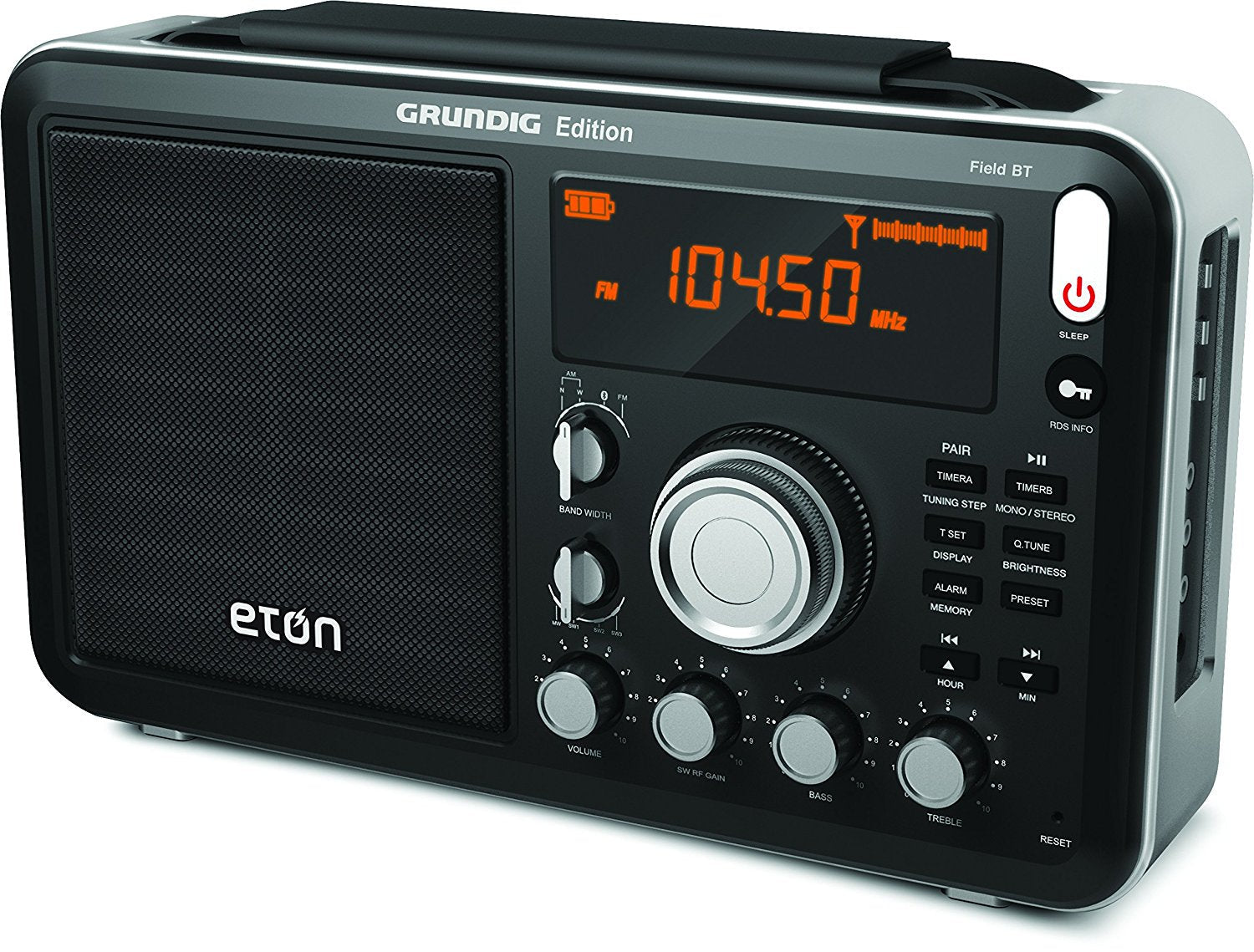 Eton Field AM / FM / Shortwave Radio with Bluetooth, Model NGWFBTB