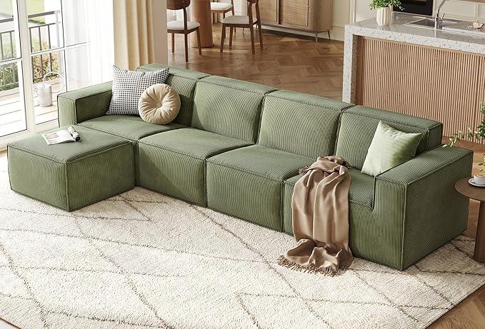 LINSY HOME Modular Sectional Sofa, 134