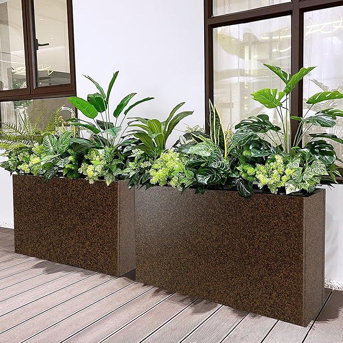 Metal Planter Box Rectangular Planter, 35.5