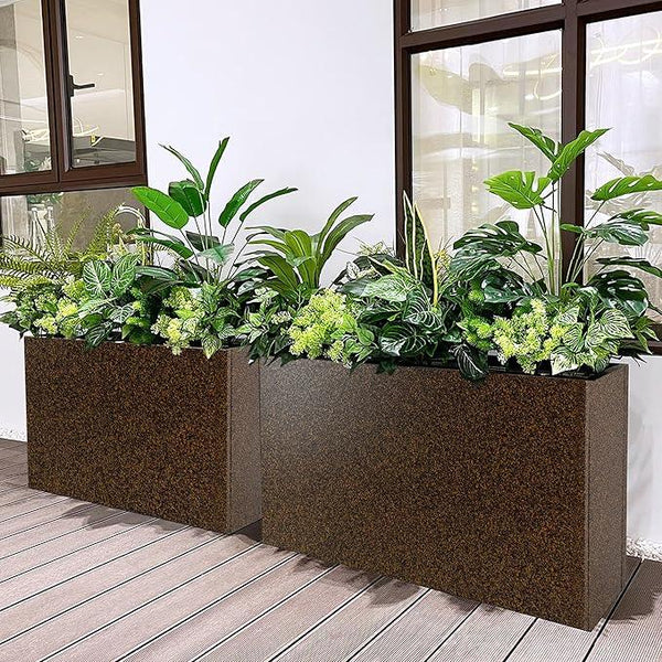 Metal Planter Box Rectangular Planter, 35.5