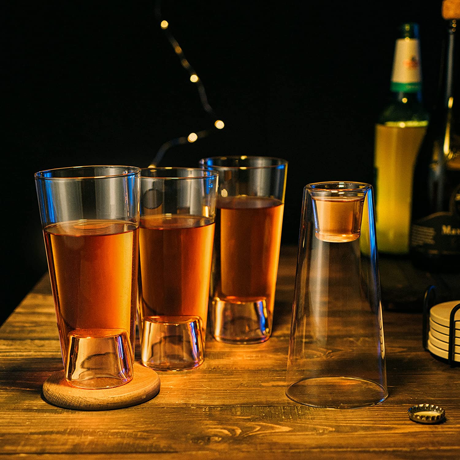 Shot in the Pint Glass, Take A Shot Funny Beer Glass/Mug 4-Set 7