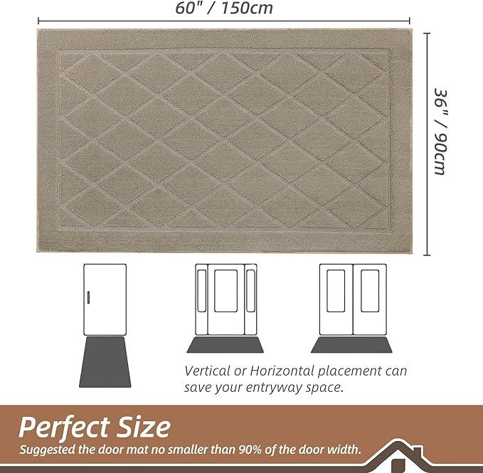 BEQHAUSE Dirt Trapper Door Mat 36