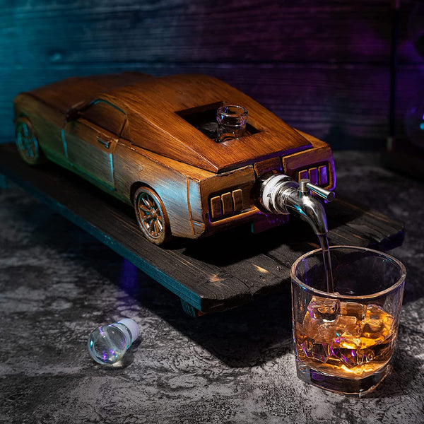 Car Wine & Whiskey Decanter Set 500ml by The Wine Savant 13