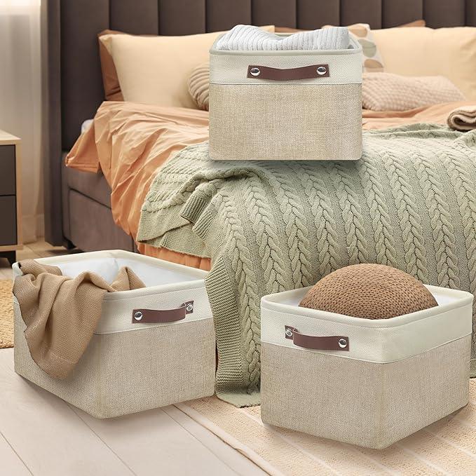 SIMPLE HOUSEWARE Large Fabric Storage Bin, 15