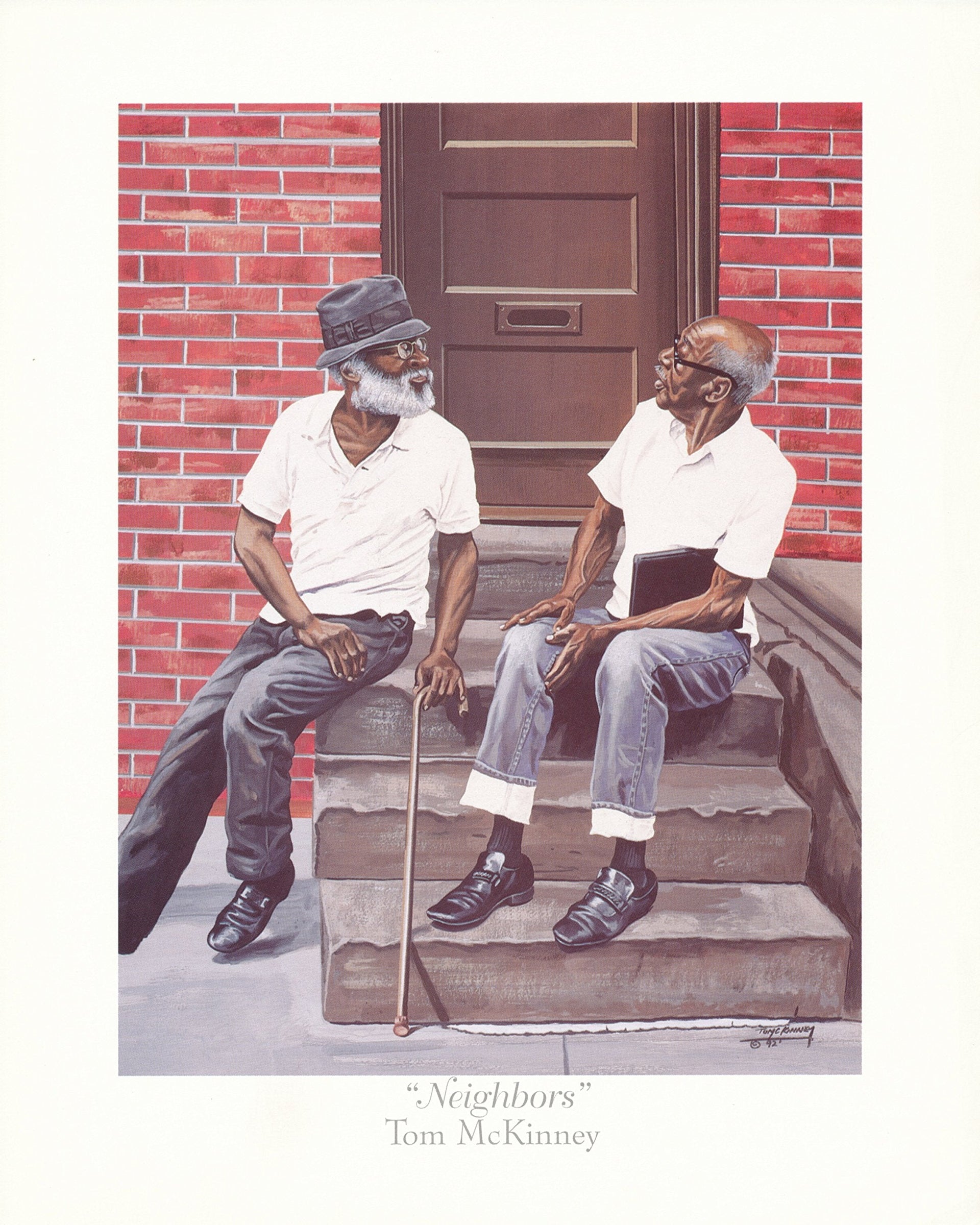 African American Wall Art – Tom McKinney Print 16x20 | Old Men Artwork, Classic Urban Decor