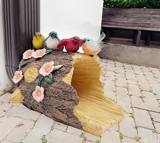 Bird Statues Gutter Downspout Extension Statues Garden Decoration,Resin Statue Outdoor Decor,Animal Downspout Diverter,Decorative Gutter Extension,3