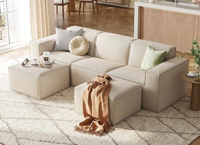 LINSY HOME Oversized Modular Sectional Sofa, 105